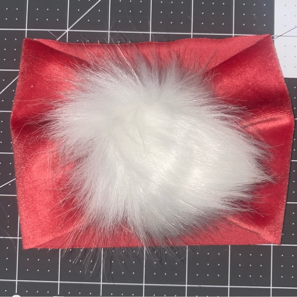 Velvet santa headwrap